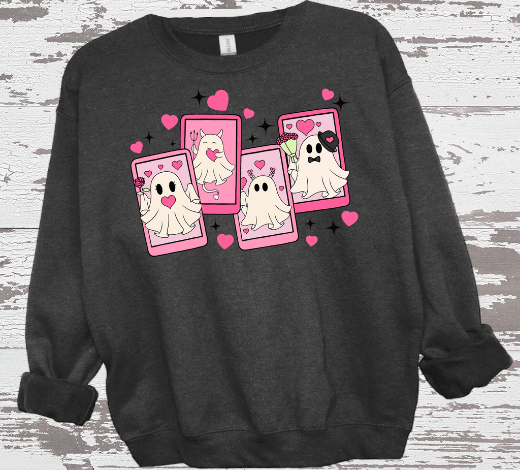 A Blessed Texas Mess Boutique Ghost Valentines Cards, Cute Ghost Card, Kid Valentine Card, School… — dtf / graphic shirts category context