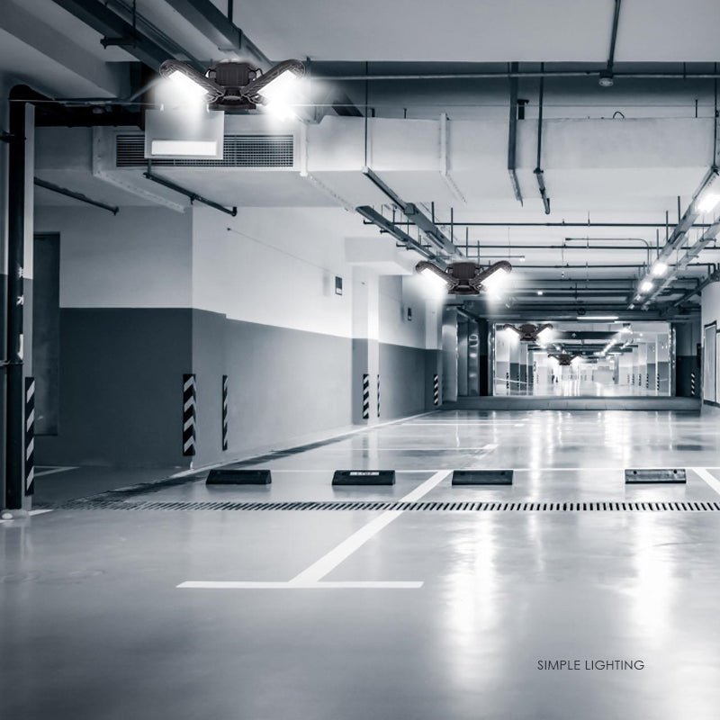 60W Super Bright Deformable LED Light for Gym Warehouse Garage 6000 Lumens