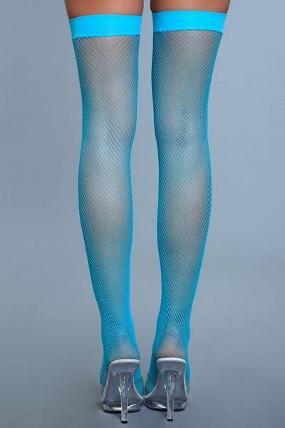 Love Spark Cove | Intimate Apparel, Pleasure Shop & Free Shipping 1931 Nylon Fishnet Thigh Highs — flat-lay composition