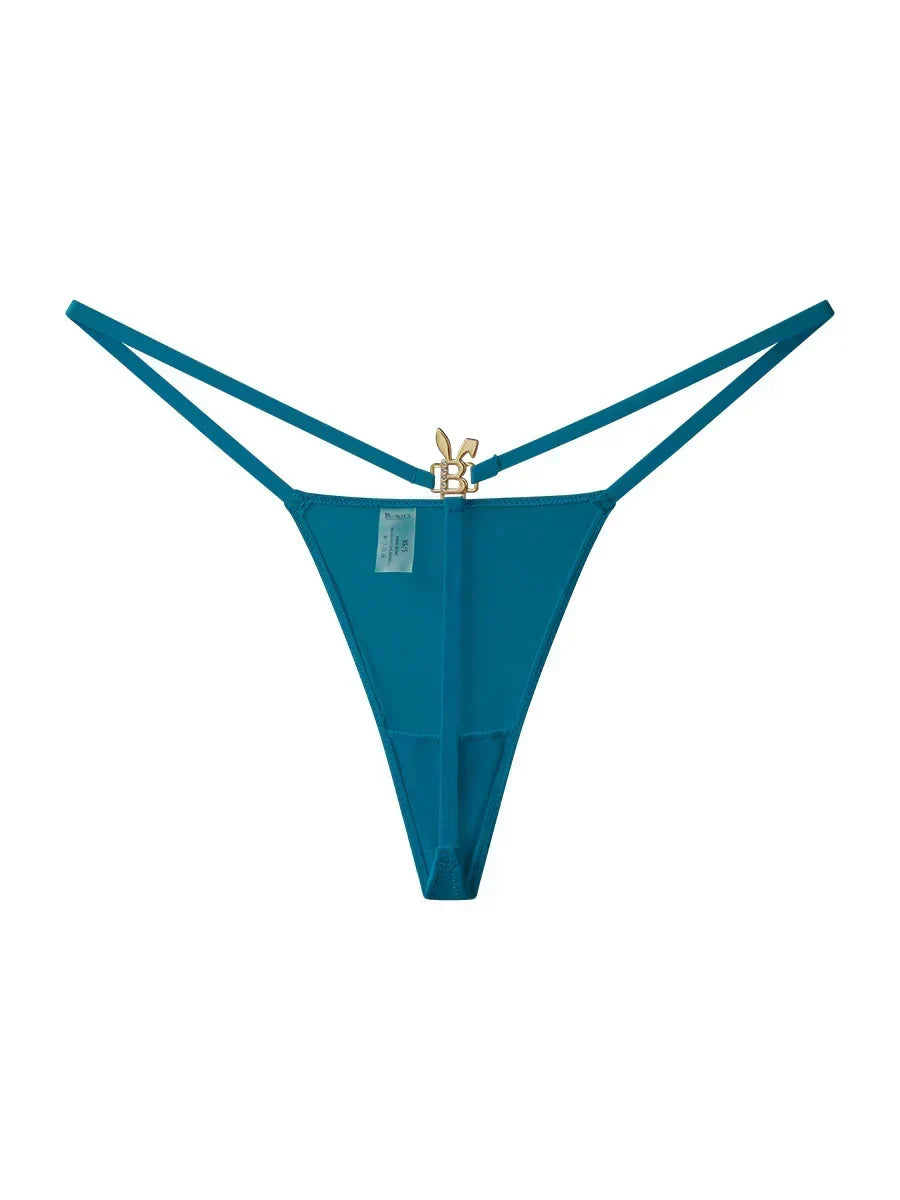 BUNNIES ROOM G-STRING TEAL BLUE — main product shot