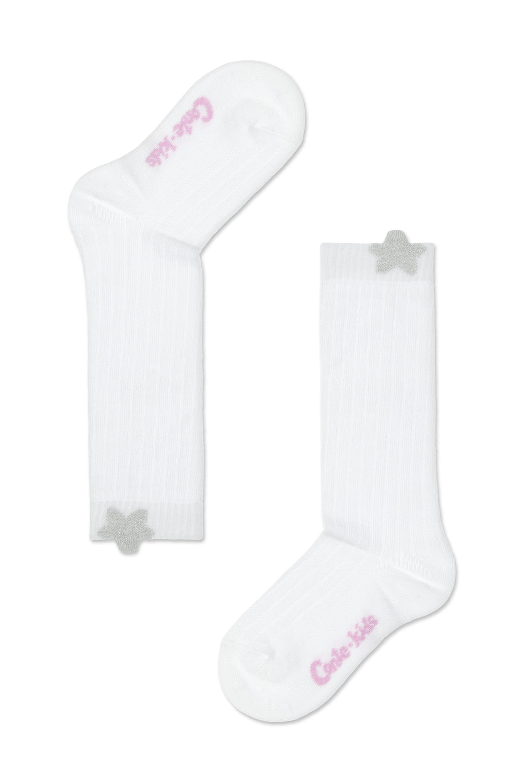 TheRanok.com Conte-Kids Cotton Knee-Highs Tip-Top 047 - Shimmering Picot — lifestyle context
