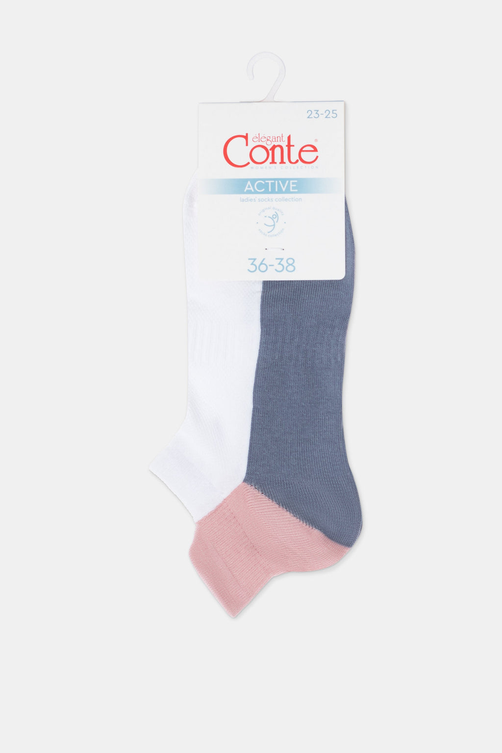 TheRanok.com Cotton Ankle Socks Conte Active - With a "Tongue" 393 — alternative angle