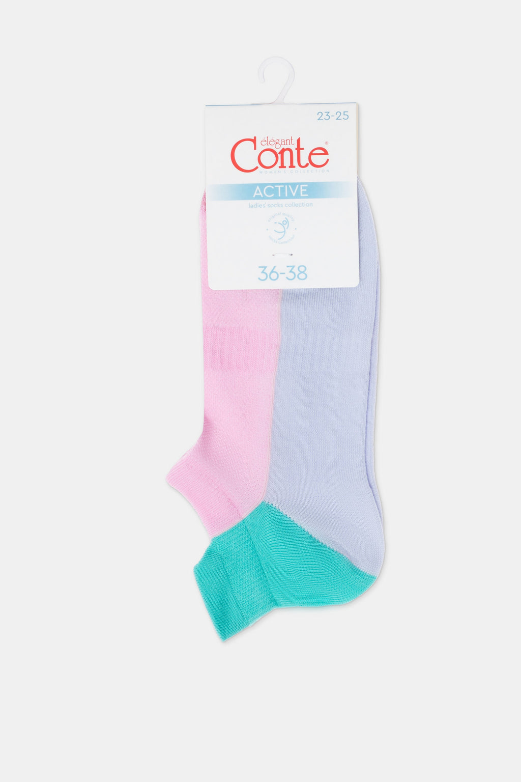 TheRanok.com Cotton Ankle Socks Conte Active - With a "Tongue" 393 — comparison shot