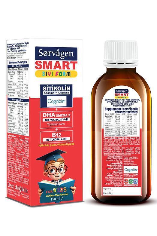 Sorvagen Smart Kids Liquid Form Citicoline 150 ml