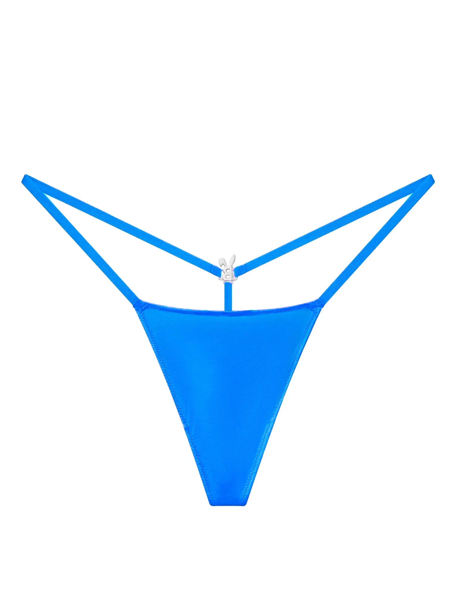 BUNNIES ROOM ICED OUT G-STRING IN OCEAN BLUE — detail and construction