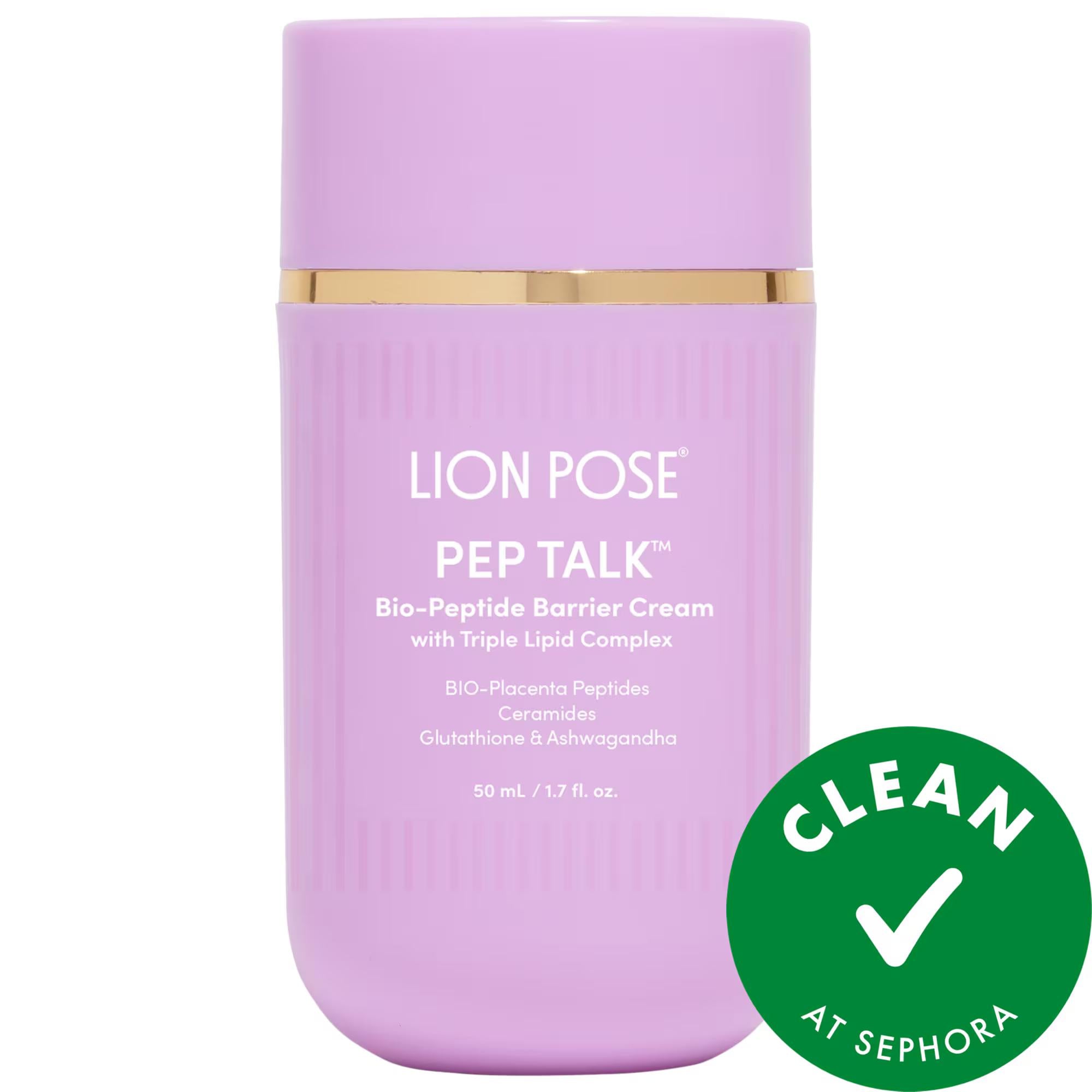 Pep Talk Barrier Repair Cream with Peptides + Ceramides + Triple Lipid Complex - Vegan, Non-Comedogenic Moisturizer for Dry, Sensitive Skin