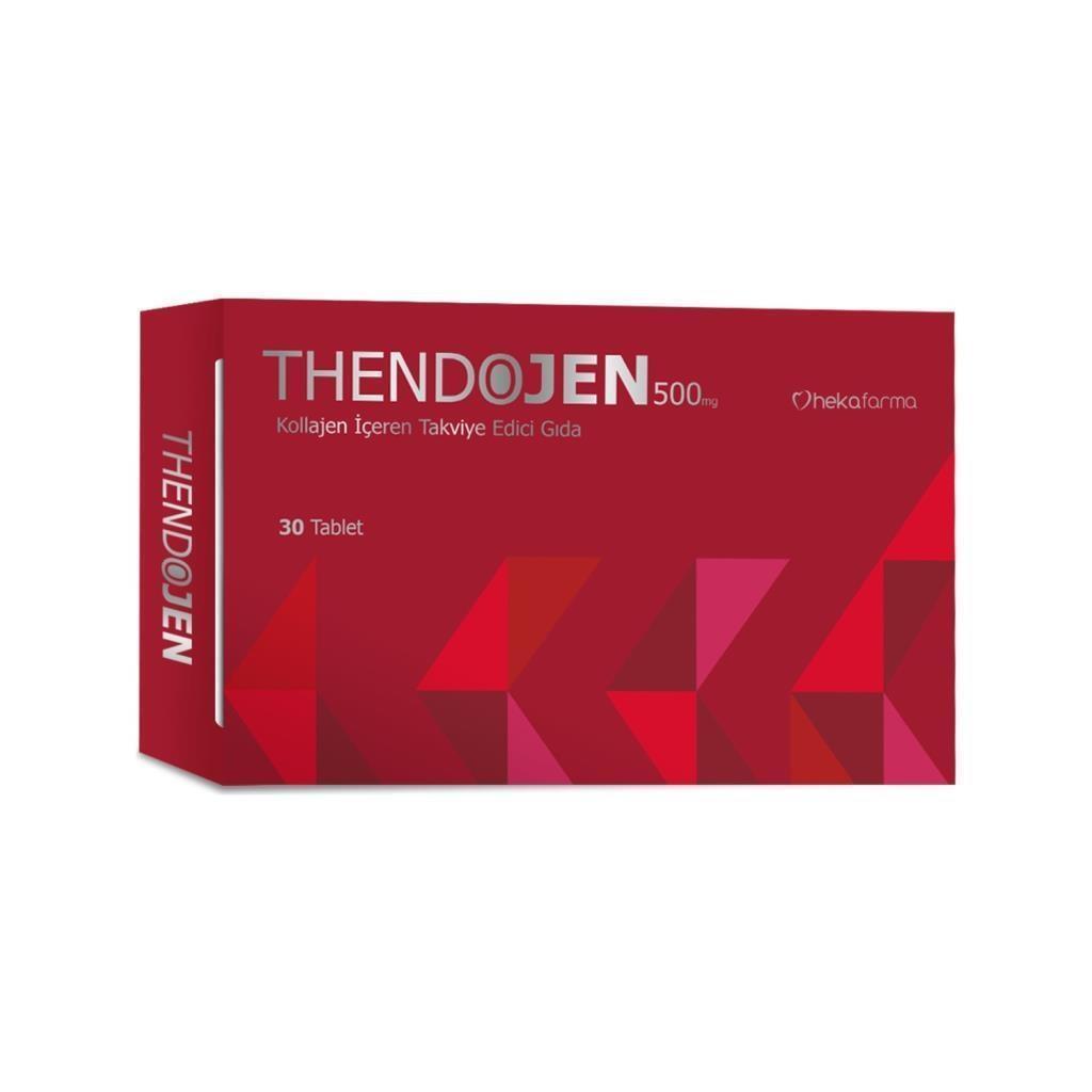 Thendojen Collagen Supplement for Joint Health & Skin Hydration - 500 mg Tablets with Hyaluronic Acid, Vitamin C, Zinc & Copper