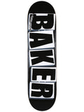 Baker Brand Logo Skateboard Deck - 8.475″ Black/White by Skates USA