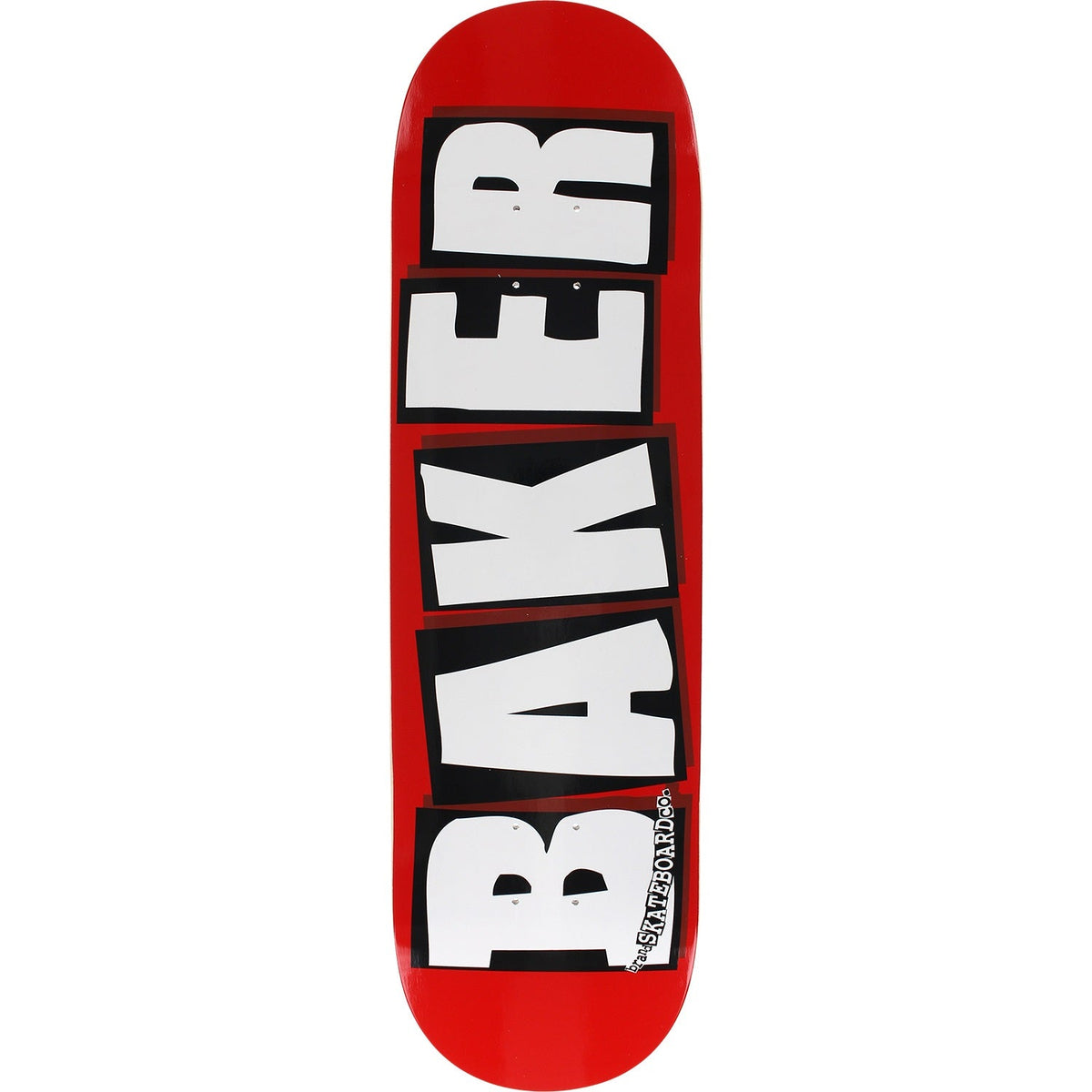 Baker Brand Logo Skateboard Deck - 8.5″ Red/White by Skates USA