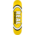Real Classic Oval Skateboard Deck - 8.06″ Yellow by Skates USA