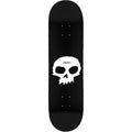 Zero Single Skull Skateboard Deck - 8.25" Black/White by Skates USA