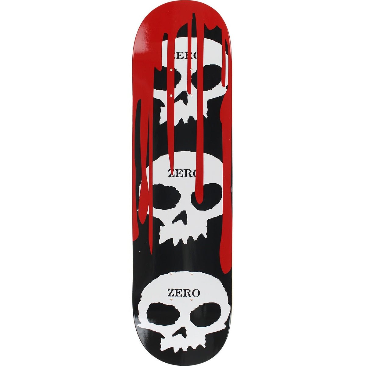 Zero 3 Skull Blood Skateboard Deck - 8.0″ Black by Skates USA