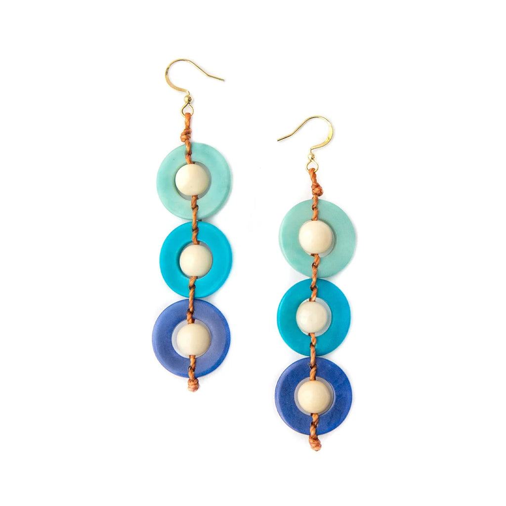 KADOU BOUTIQUE Tagua Frida Drop Earrings — main product shot