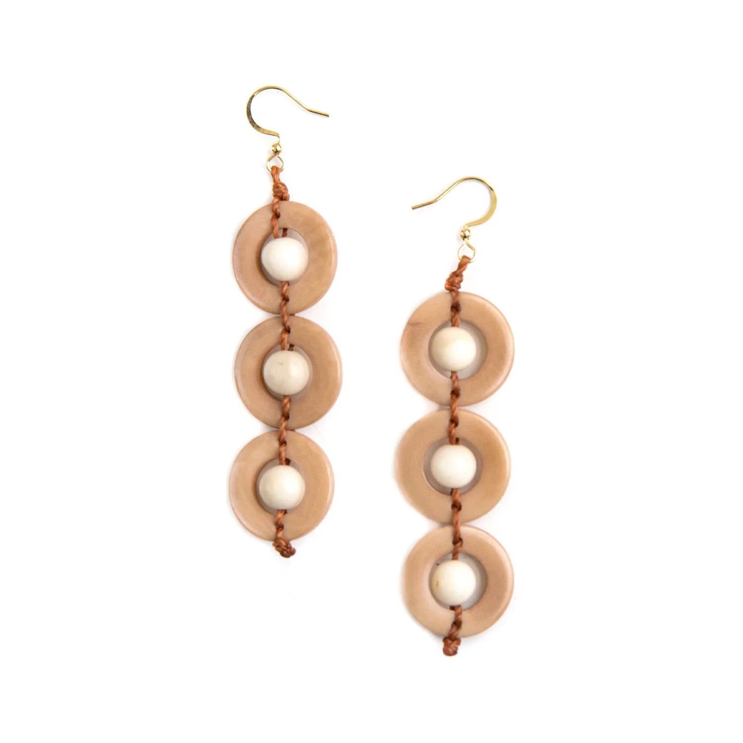 KADOU BOUTIQUE Tagua Frida Drop Earrings — lifestyle context