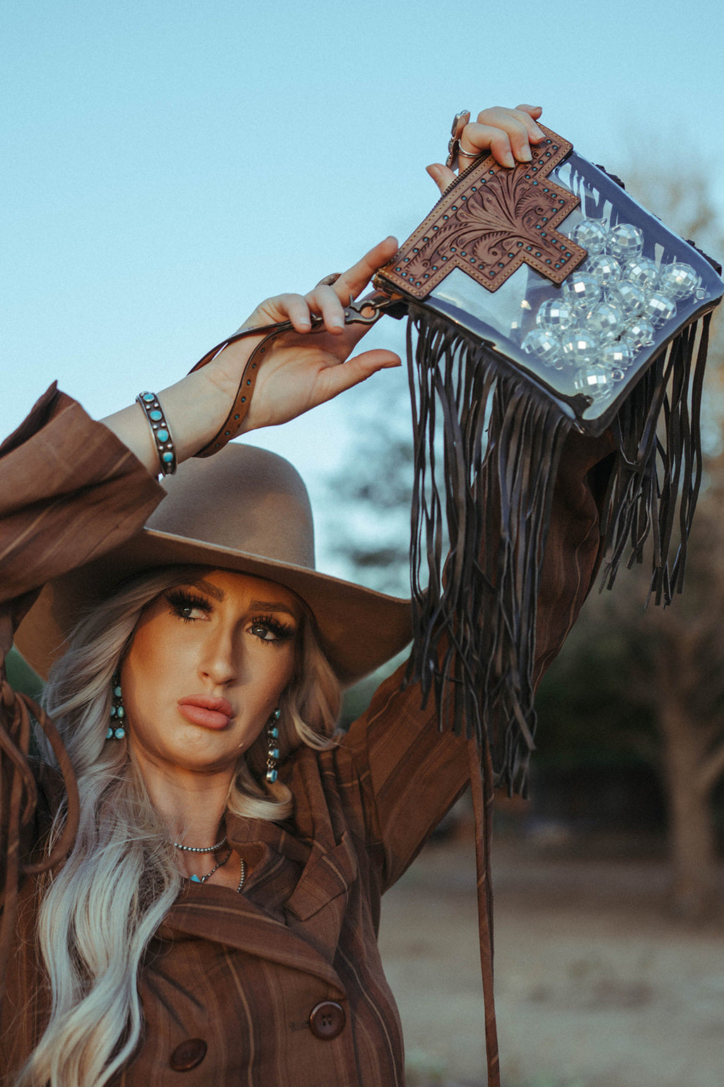 Haute Southern Hyde The Dana Clear Bag A Haute Southern Hyde by Beth Marie Exclusive — detail close-up