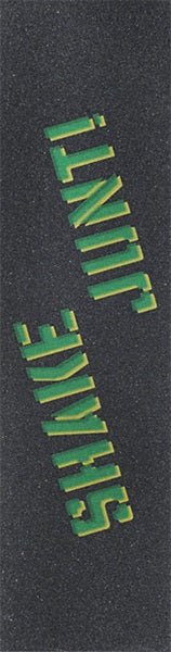 Shake Junt Sprayed Single Sheet Griptape  9"x33" - Black/Green/Yellow