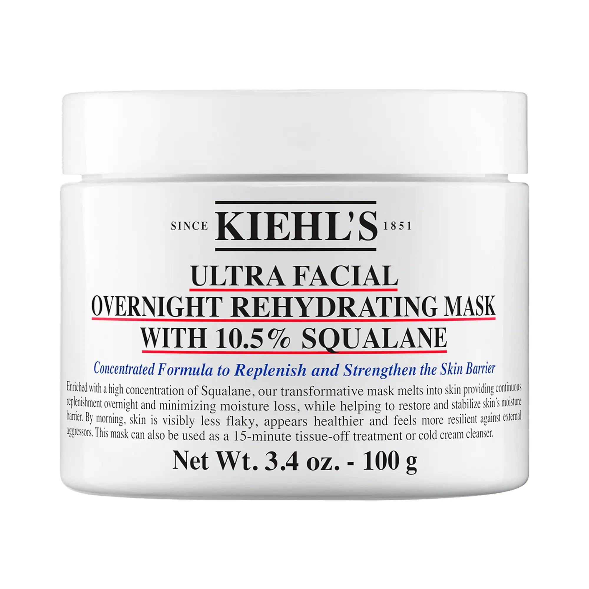 Drunk Elephant Ultra Facial Overnight Hydrating Face Mask with 10.5% Squalane - Vegan, Gluten-Free, Cruelty-Free Skincare for Dry Skin