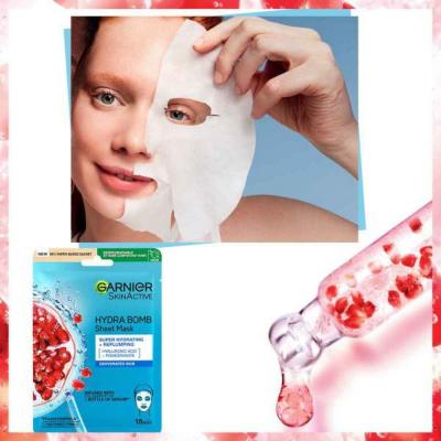Garnier SkinActive Hydra Bomb Revitalizing Pomegranate Hydrating Facial Sheet Mask - Intense Skin Hydration & Revitalization for Dry Skin