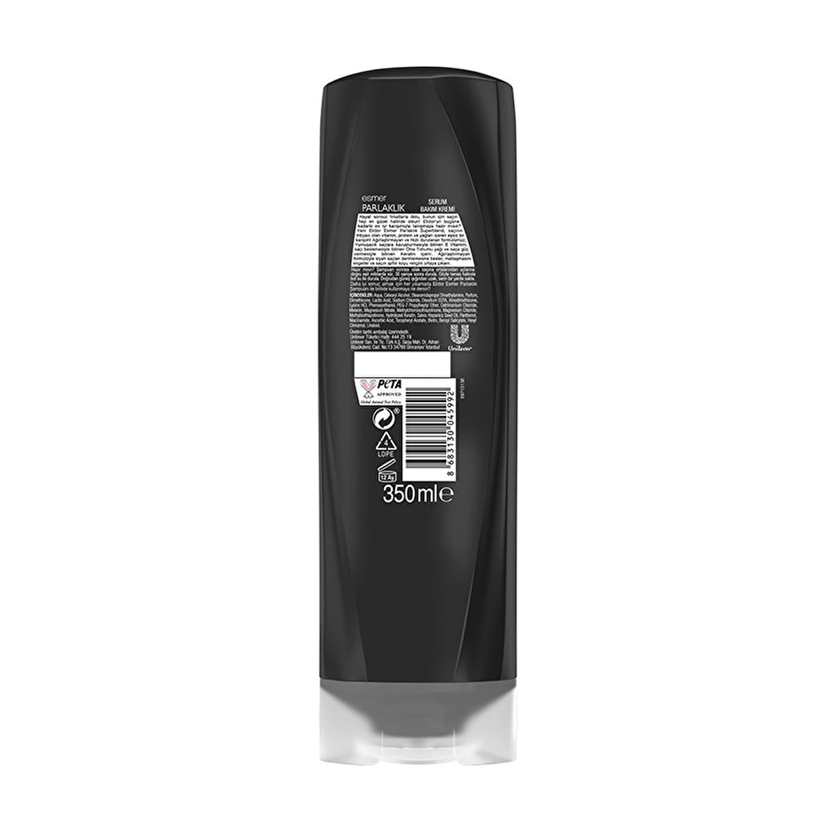 Elidor Hair Serum for Dark Hair - Nourishing Leave-in Conditioner with Chia Seed Oil, Vitamin E & Keratin for Shine Enhancement