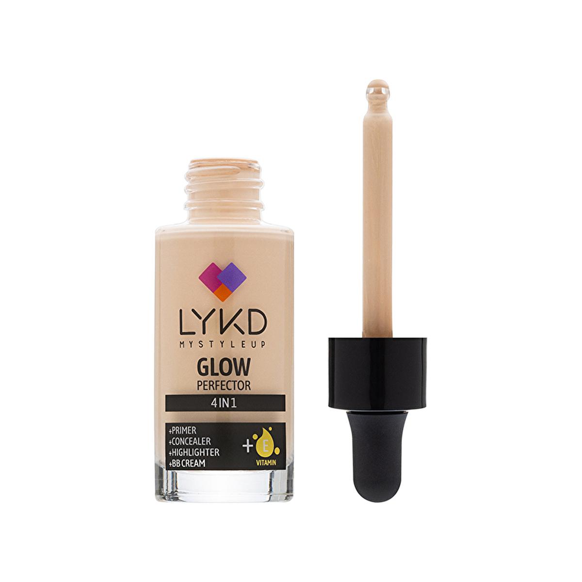 LYKD Multifunctional Foundation Makeup - Natural Finish, Moisturizing, 4-in-1 BB Cream with Concealer and Illuminator