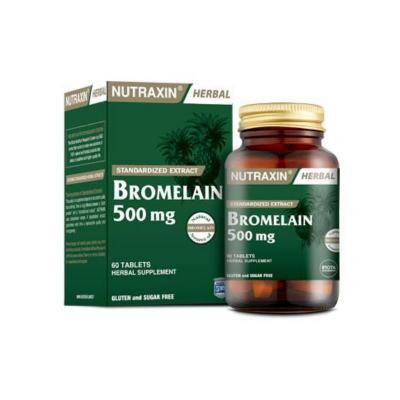 Nutraxin Bromelain Supplement: 750mg Pineapple Enzyme Capsules for Natural, Gluten-Free Digestive Support - Vegetarian Friendly
