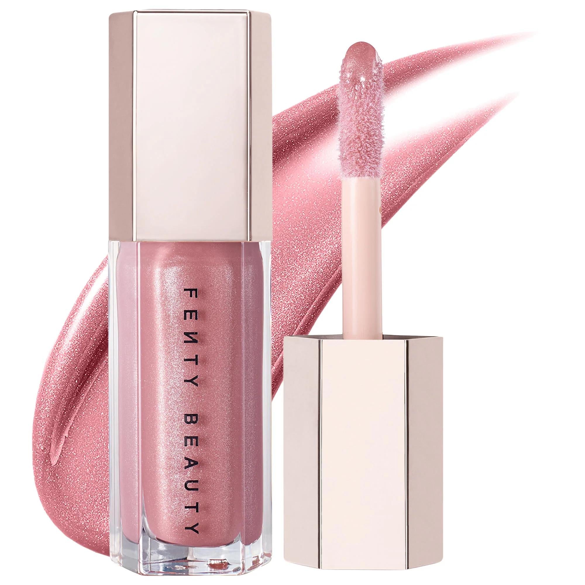 Fenty Beauty Gloss Bomb: Explosive Shine Lip Gloss - Universal Luminizer for Hydrated, Fuller Lips - Non-Sticky, Cruelty-Free, Peach Vanilla Scent