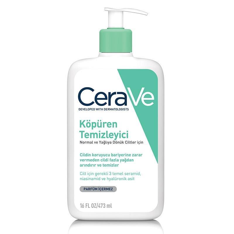CeraVe Foaming Facial Cleanser for Normal to Oily Skin - Gentle, Non-Comedogenic & Hydrating