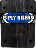 Real Wooden Risers Set 5Ply - 1/4" Thunder (Set of 2)