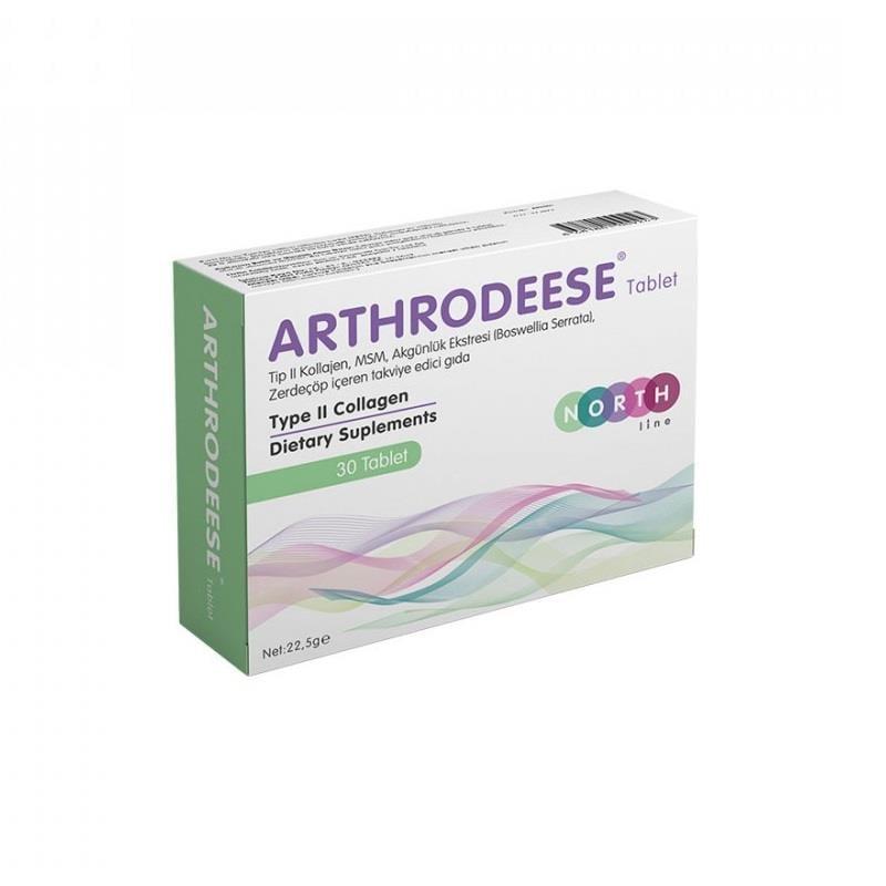 NORTHLINE Arthrodeese: Type II Collagen Supplement with MSM, Boswellia & Turmeric for Joint Pain Relief - 30 Tablets