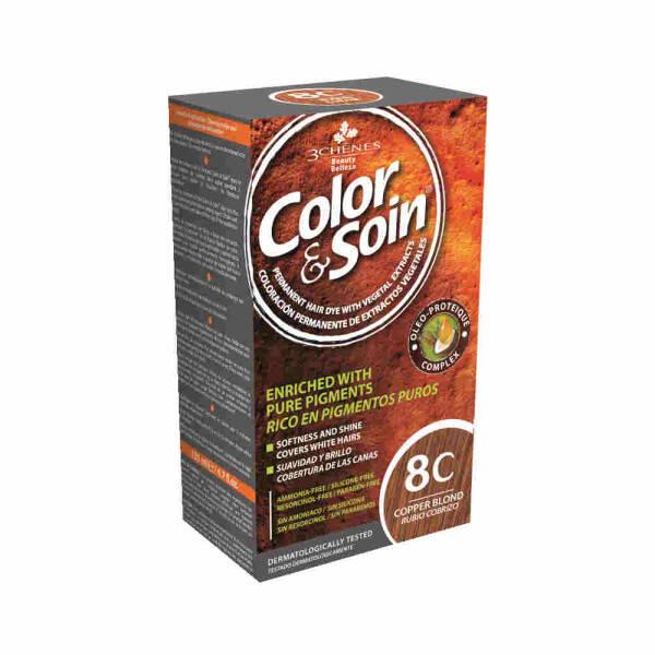 Color&Soin Natural Hair Dye - Copper Blonde, Ammonia-Free, Plant-Based Hair Coloring for Sensitive Scalp