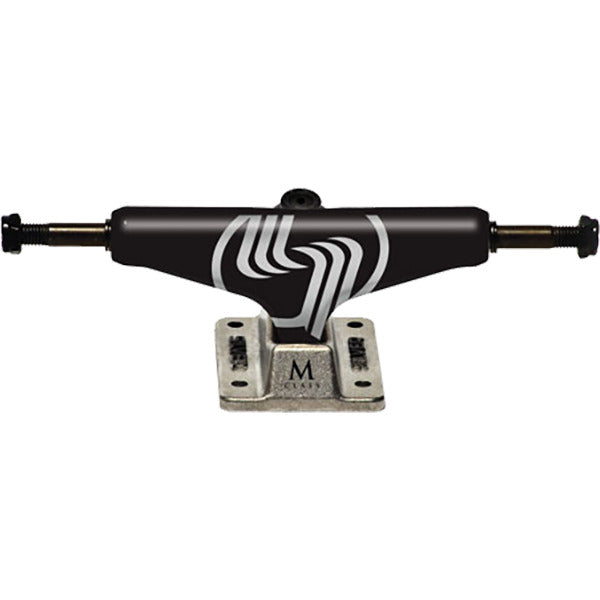 Silver M-Class Hollow Skateboard Trucks 7.75″ - Black/Silver (Set of 2) by Skates USA