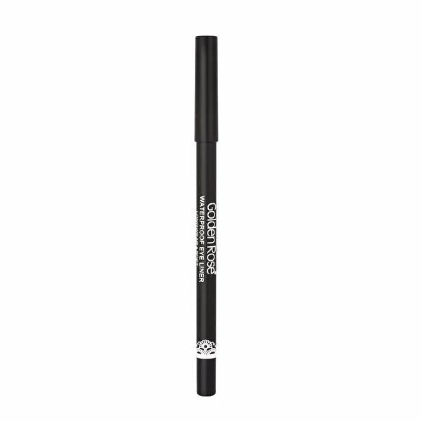 Golden Rose Waterproof Longwear Eyeliner - Intense Black, Smudge-Proof, and Easy to Apply for All-Day Definition