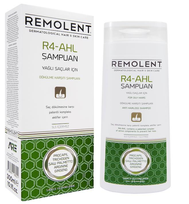 Remolant R4-AHL Anti Hair Loss Shampoo for Oily Hair: Thicker, Fuller Hair & Oil Control - 300ml