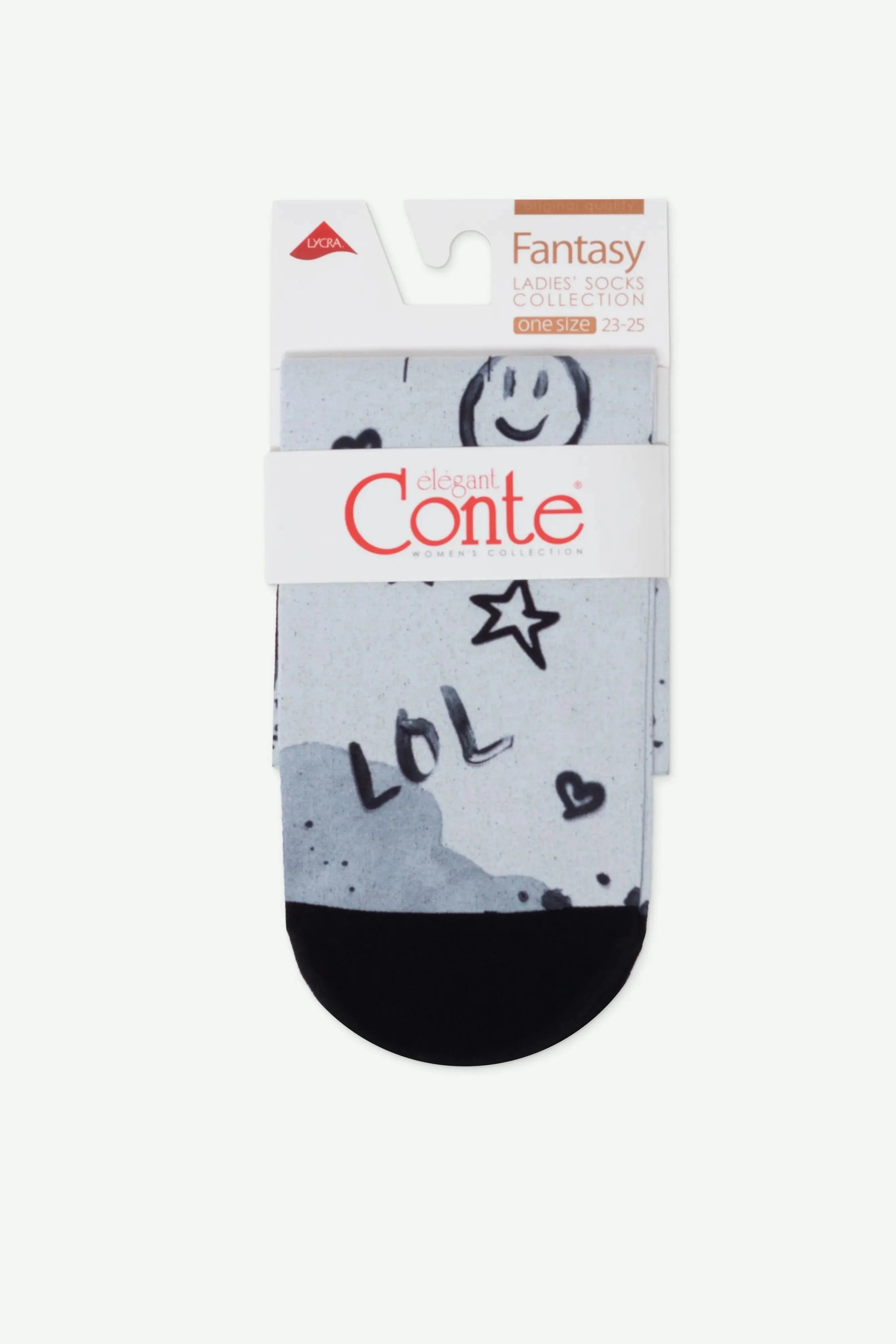 TheRanok.com Socks Conte Fantasy 906 - "Stay" Pattern — back view