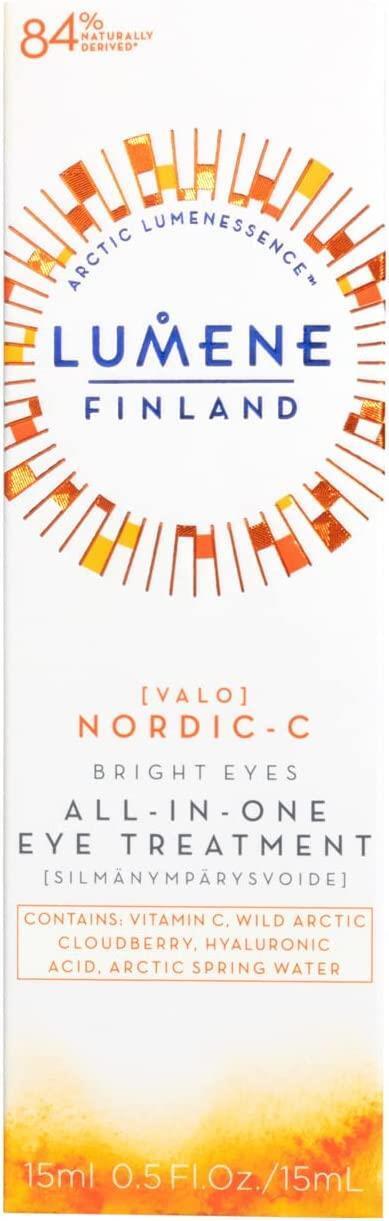 Lumene Bright Eyes All-In-One Multi-Purpose Eye Cream - Anti-Aging, Brightening, Vegan Formula for All Skin Types