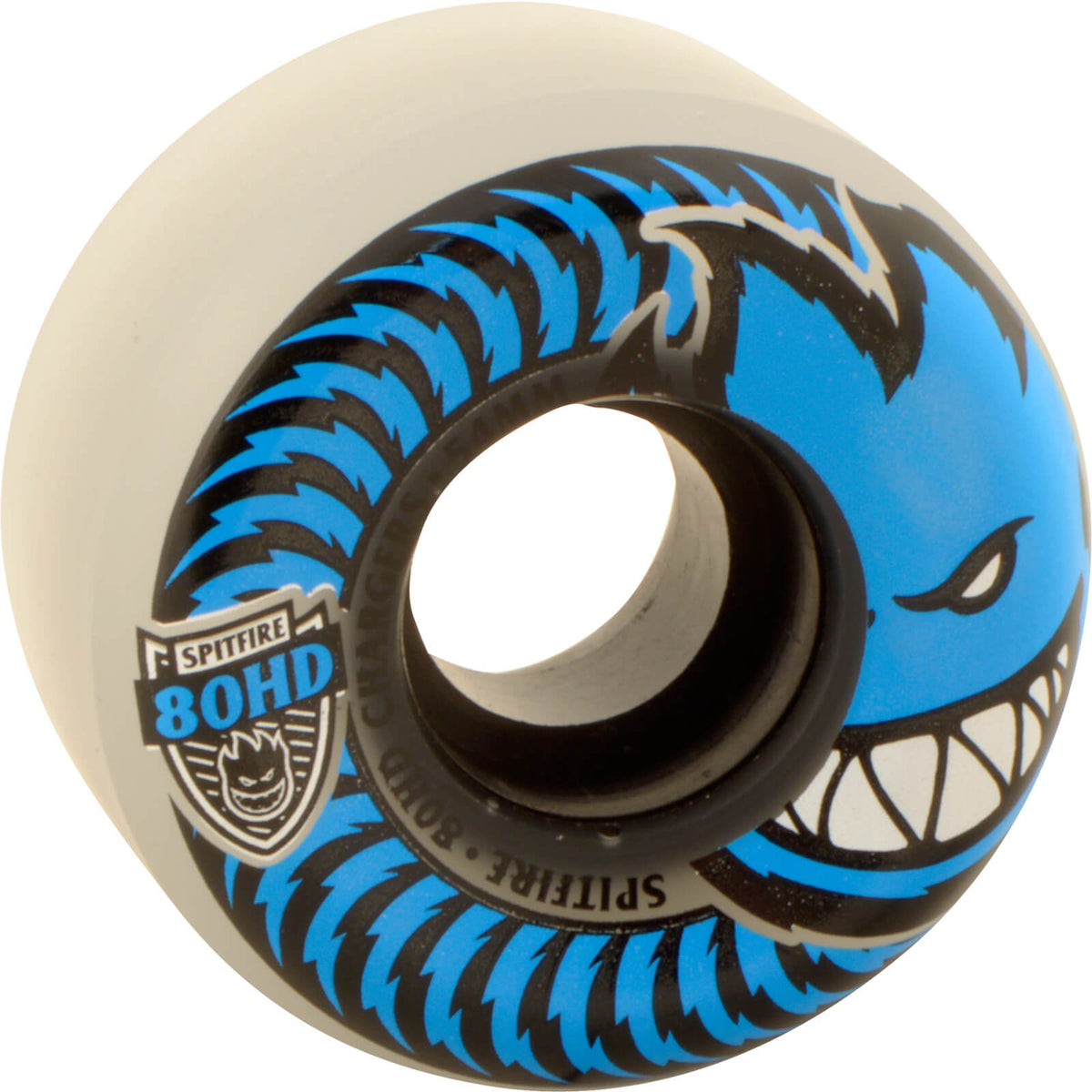 Spitfire Wheels 80HD Charger Conical 54mm - Clear/Blue (Set of 4) by Skates USA