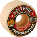 Spitfire Wheels F4 Conical Full 53mm 101a - White/Red (Set of 4) by Skates USA