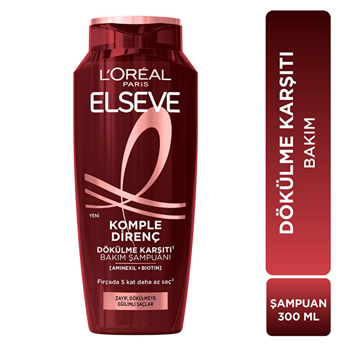 L'Oreal Paris Elseve: Anti-Breakage Biotin Shampoo for Stronger Hair & Reduced Hair Fall - Fortified with Aminexil, 10.14 fl oz