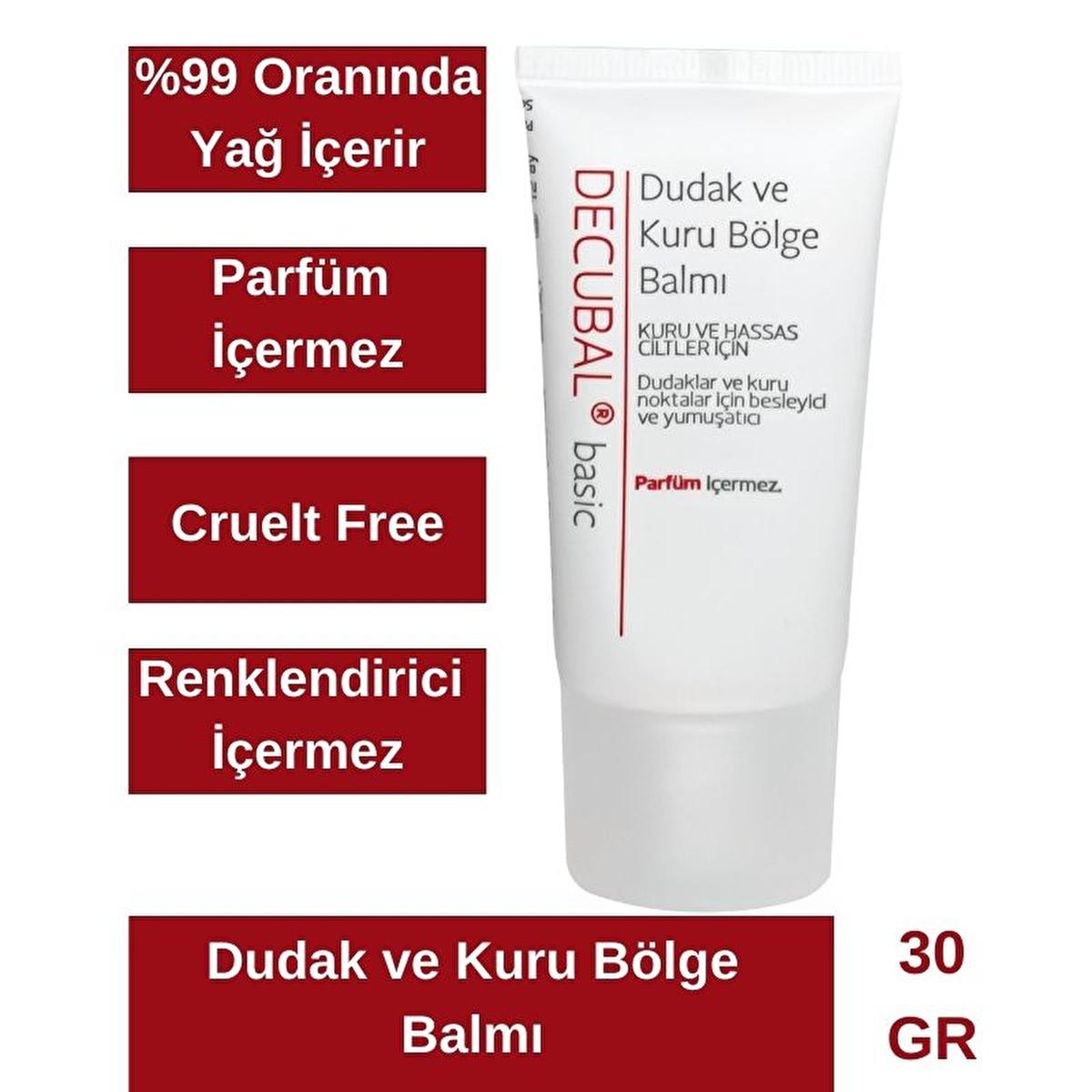 Decubal Lip and Dry Skin Balm - Moisturizing, Lanolin, Vitamin E - 1.01 fl oz
