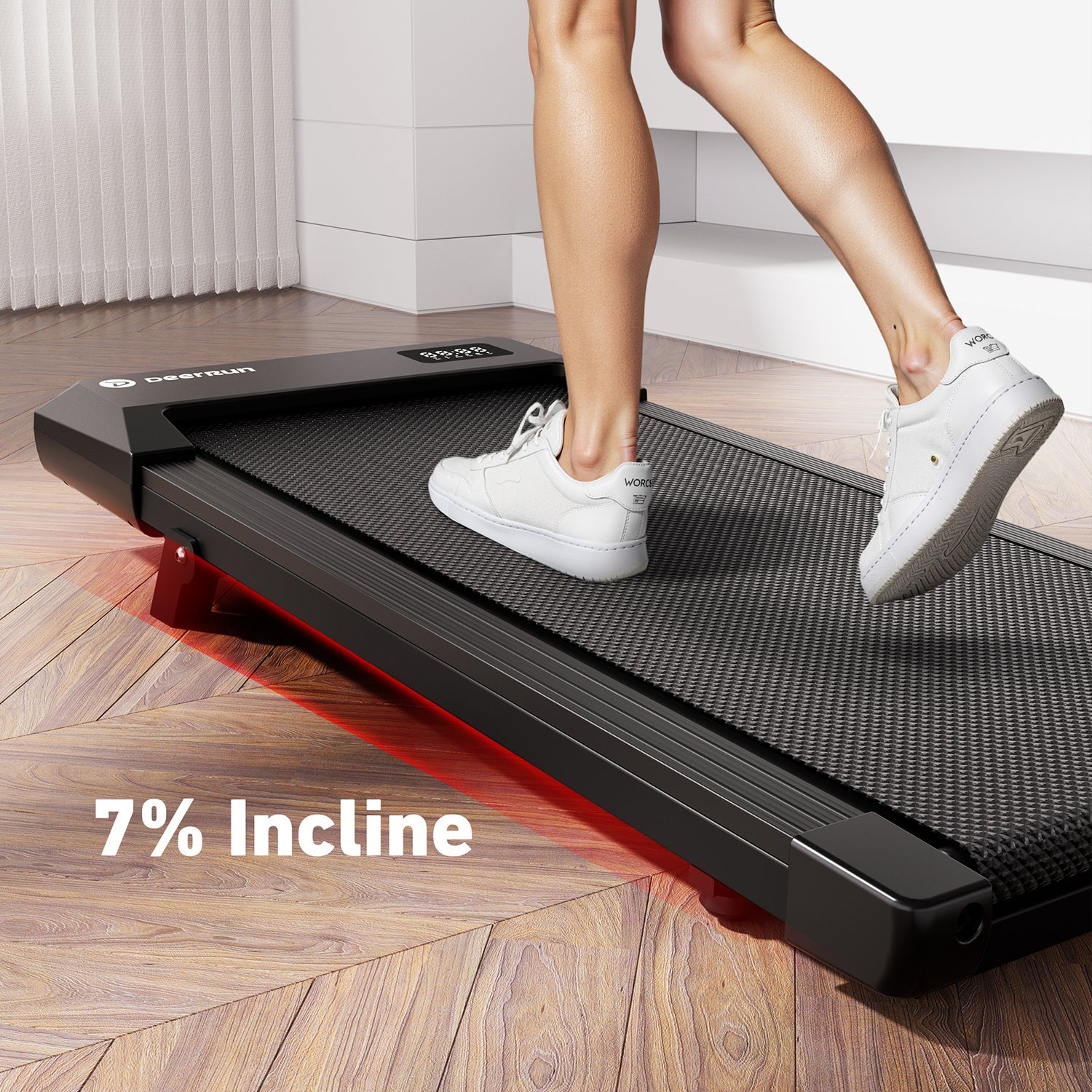 DeerRun Q2 Urban Smart Walking Pad with Incline Treadmill Remote Control – DeerRun®, view 9