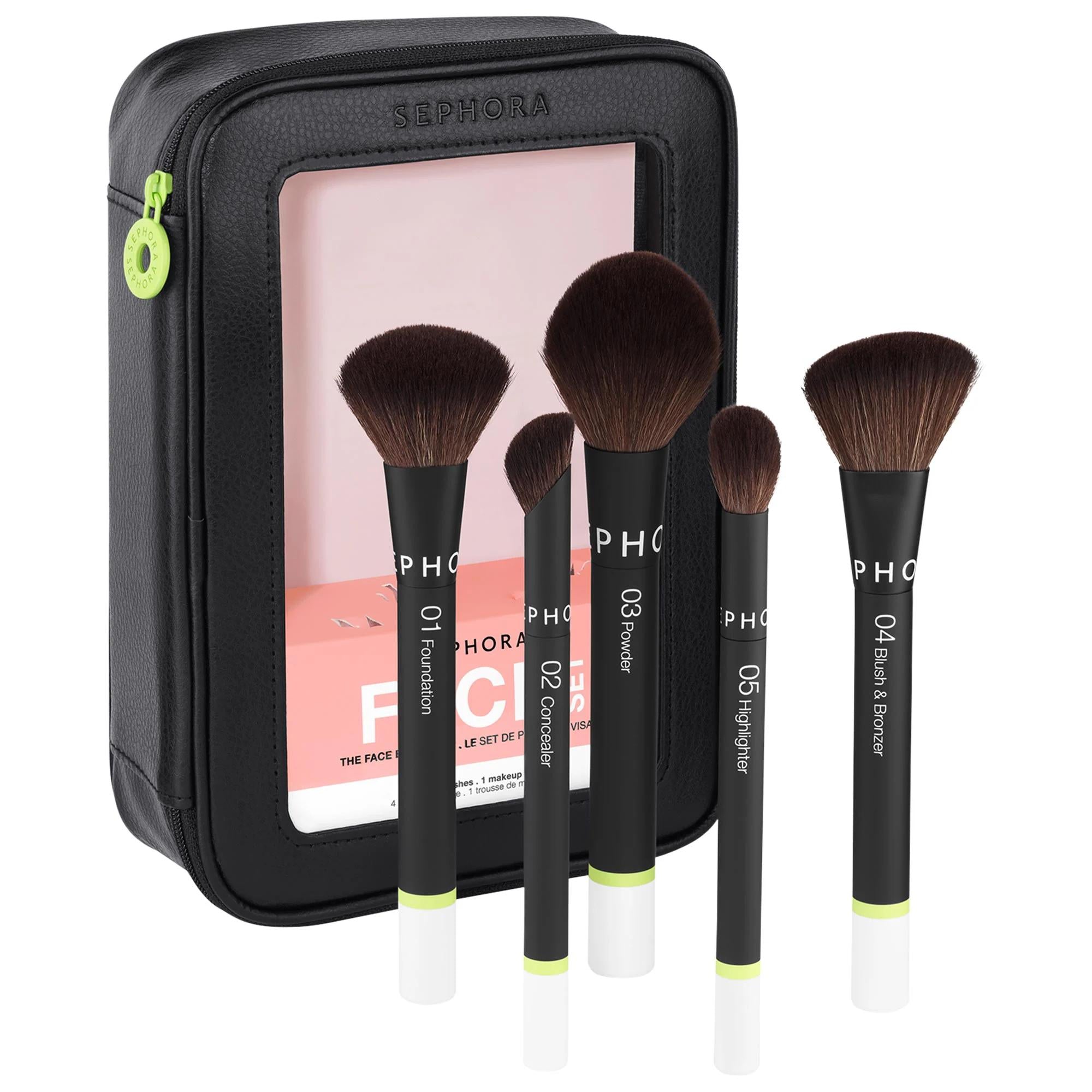 The Face Brush Set - Vegan Makeup Brushes for Flawless Face Makeup Application - Eco-Friendly Makeup Tools