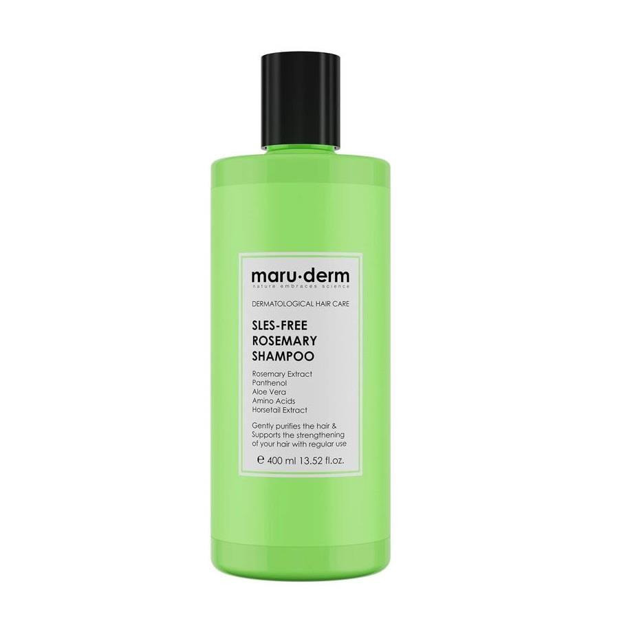 Maruderm Rosemary Shampoo 400ml - Anti-Hair Loss & Hair Strengthening Shampoo for All Hair Types