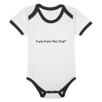 Organic Cotton Contrast Short Sleeve Baby Bodysuit