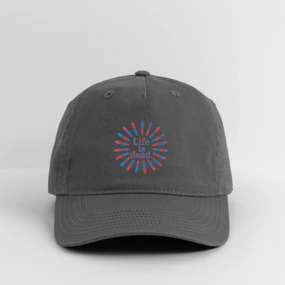 Life is Dead Red & Blue TieDye Sunburst Dad Hat
