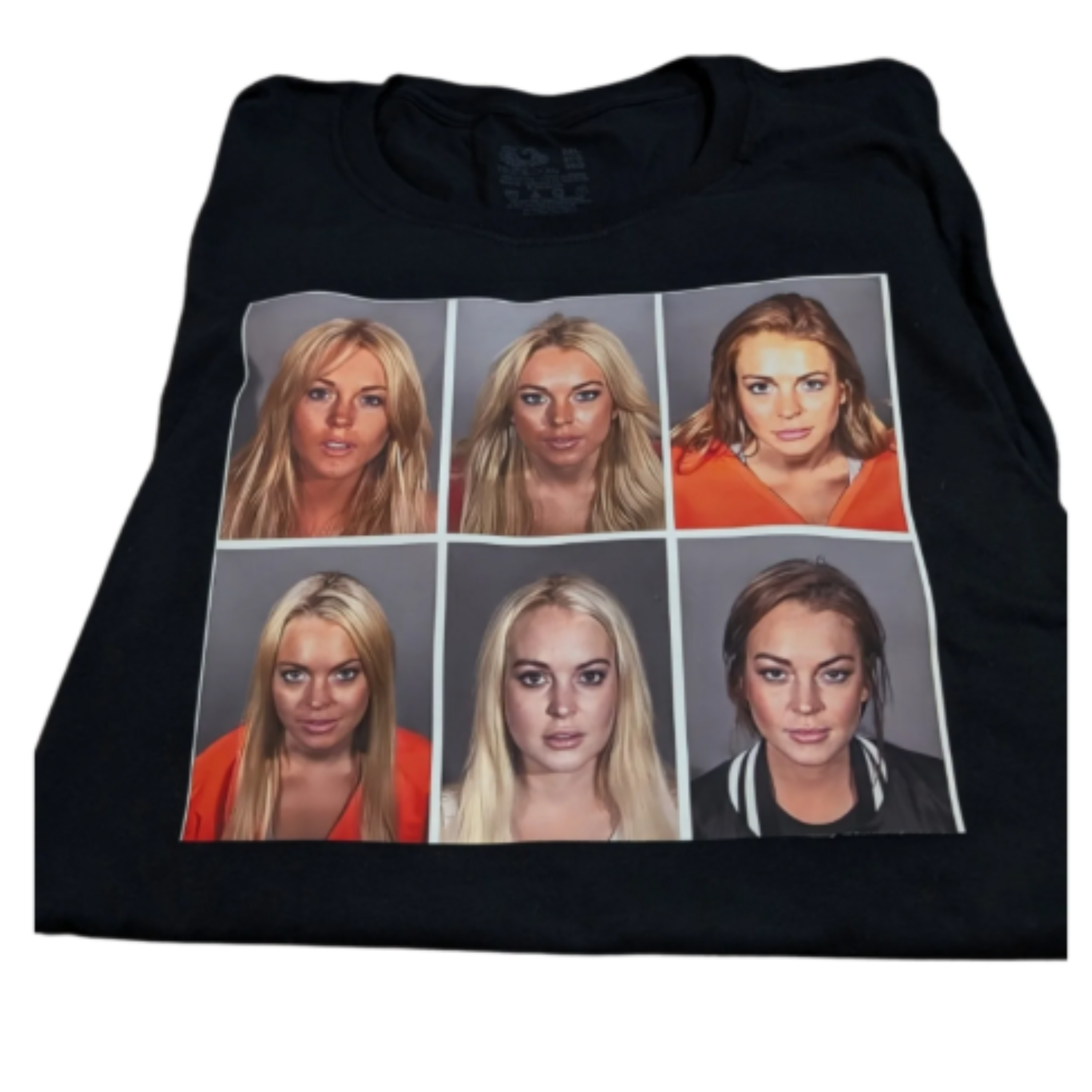 Hustle City Clothing LiLo Mugshot T-shirt — fabric or material detail