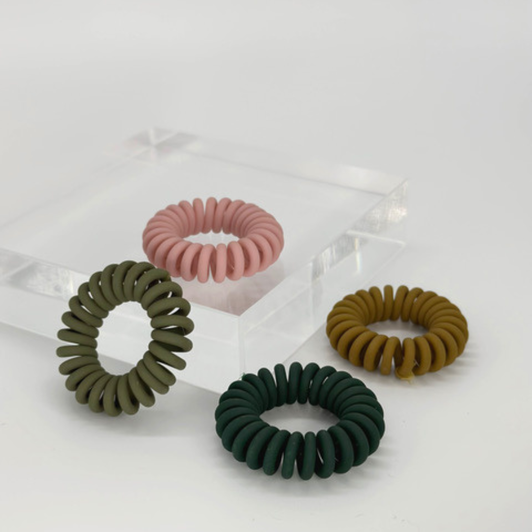 m'Chel Haircare Founder's Favorite Essential -  Spiral Hair Tie — lifestyle context