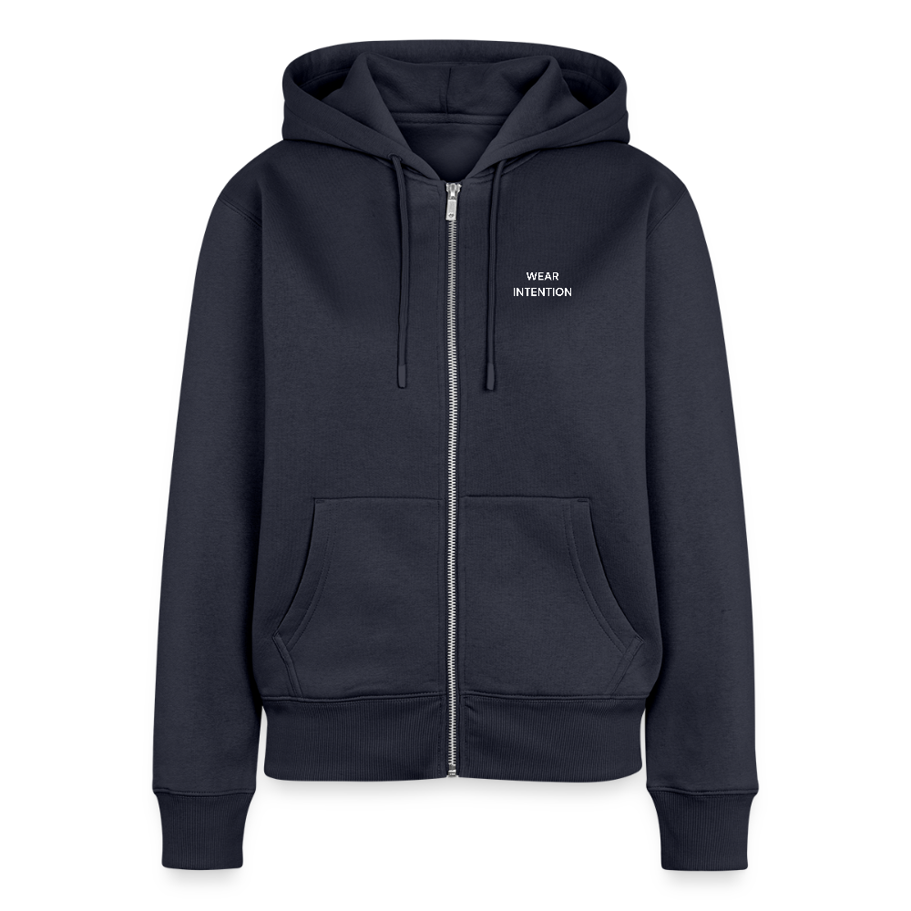 WONENA Wear Intention Women's Premium Organic Zip Hoodie — main product shot