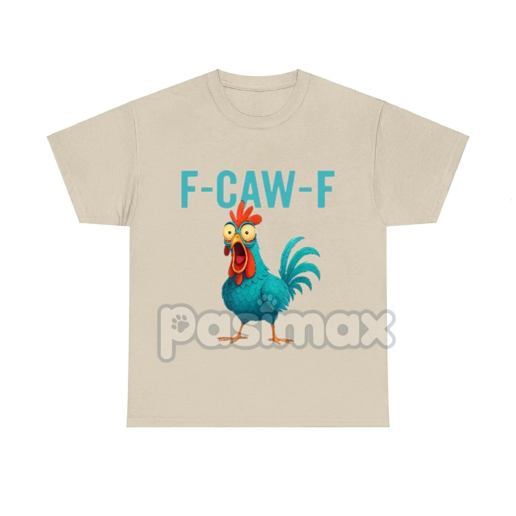 Pasimax Funny Rooster Chicken T-Shirt — detail close-up