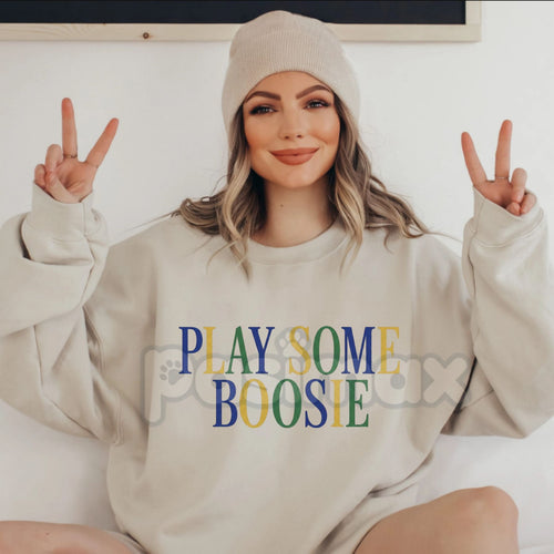 Play Some Boosie Sweatshirt | Funny Hip Hop Quote Crewneck | Southern Rap Aesthetic Jumper | Badazz Music Graphic Pullover | Retro Streetwear Party Shirt | Music Lover Gift for Him Her