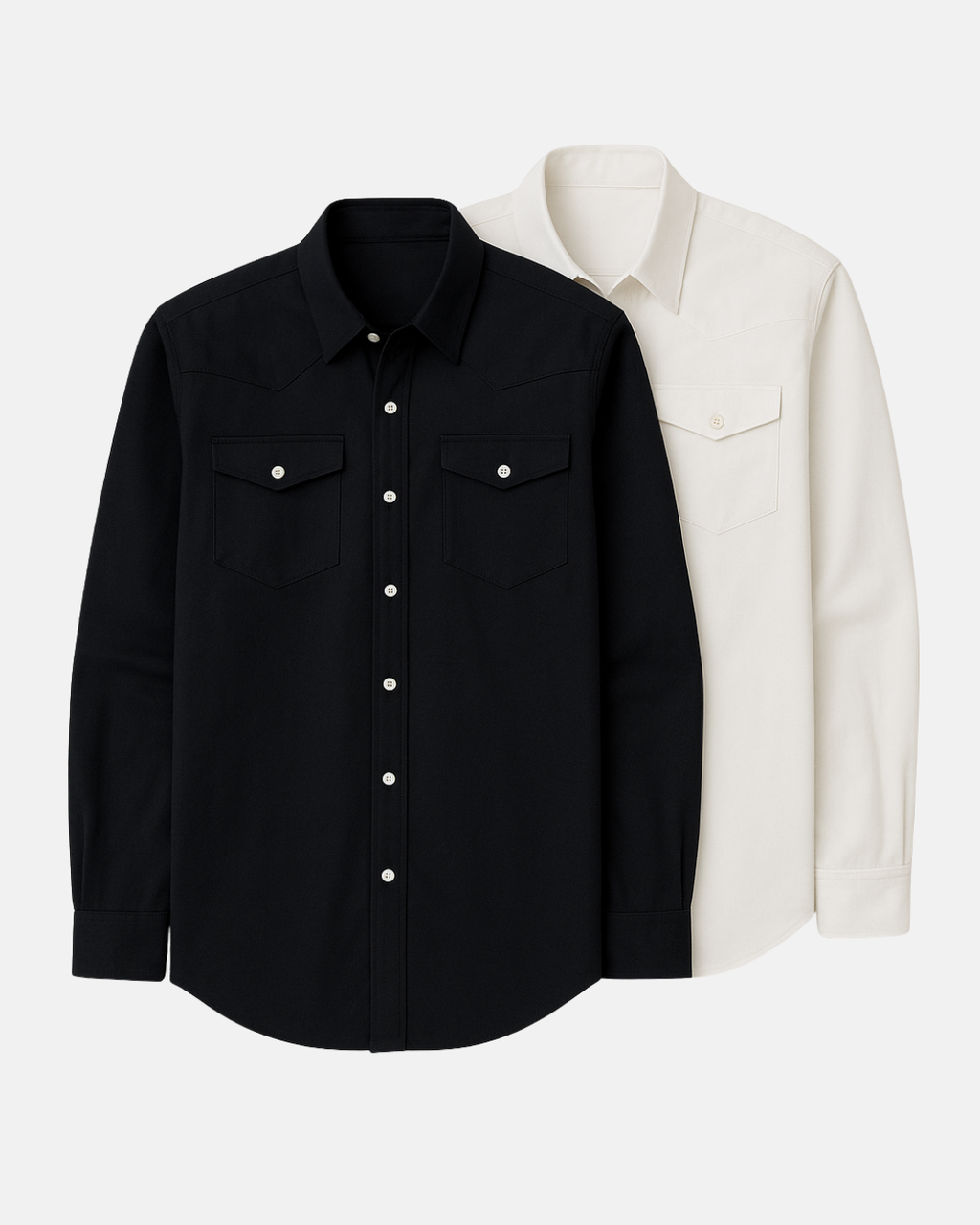 Buki Buki’s Cinqo Western Tech Shirt 2-Pack - Black/White — main product shot